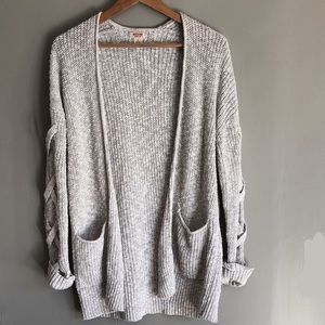 Heather Grey Knit Cardigan